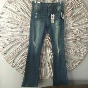 Vanilla Star Distressed Boot cut Jeans Sz 11 juniors